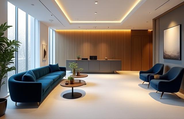 Intérieur moderne du cabinet Dubois & Leclerc Avocats à Paris