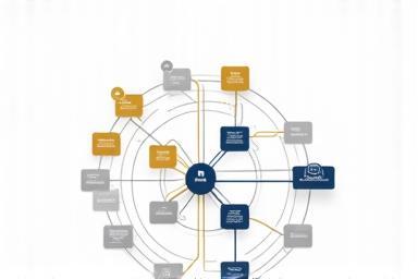 Image abstraite représentant la structure juridique d'une entreprise